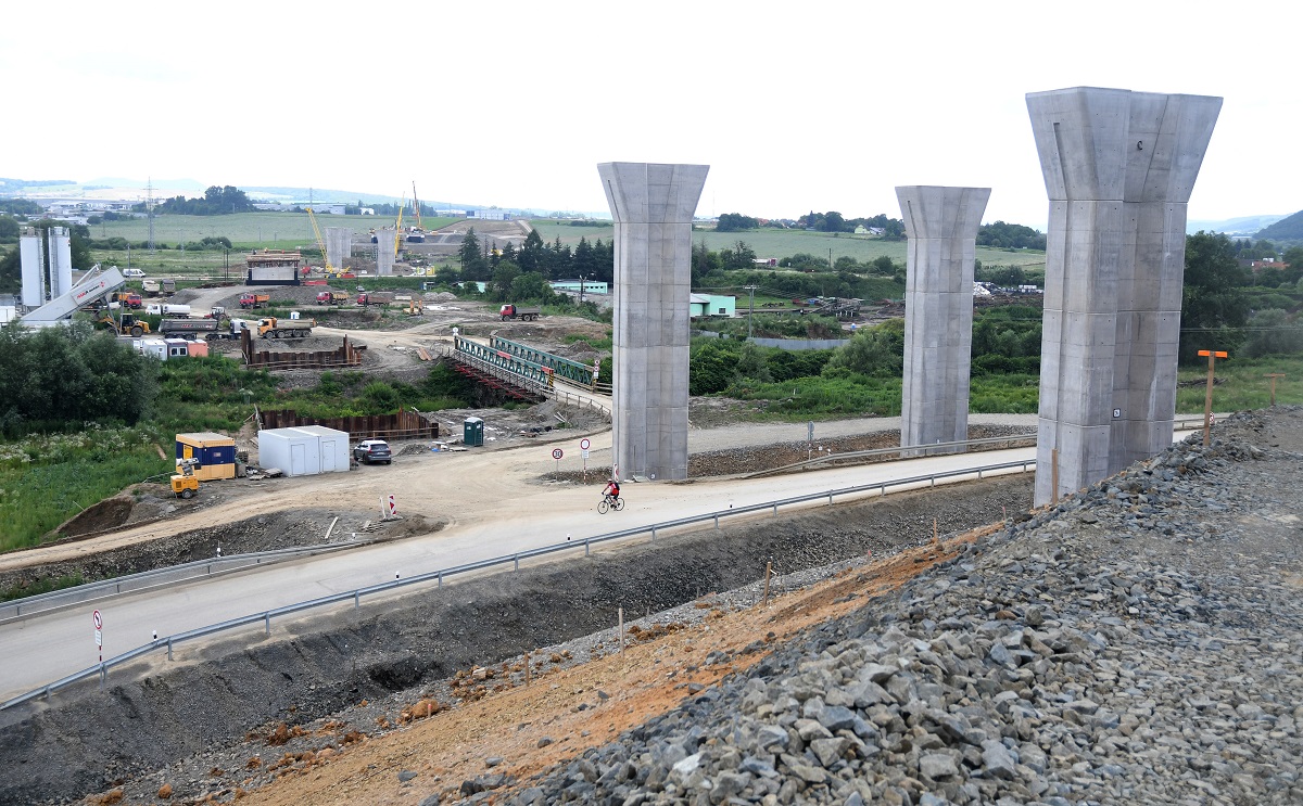 Kontrola výstavby obchvatu D1 v Prešove